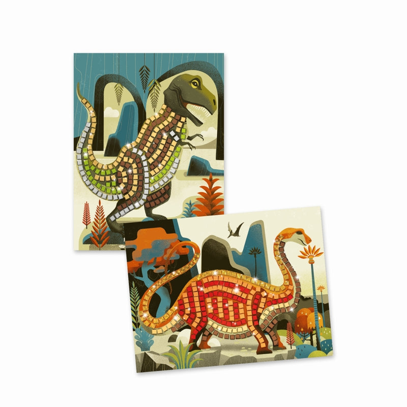 Mosaike: Metallische Dinosaurier