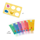 Fingerfarben: 6 Tuben Glitzer Fingerfarbe Djeco