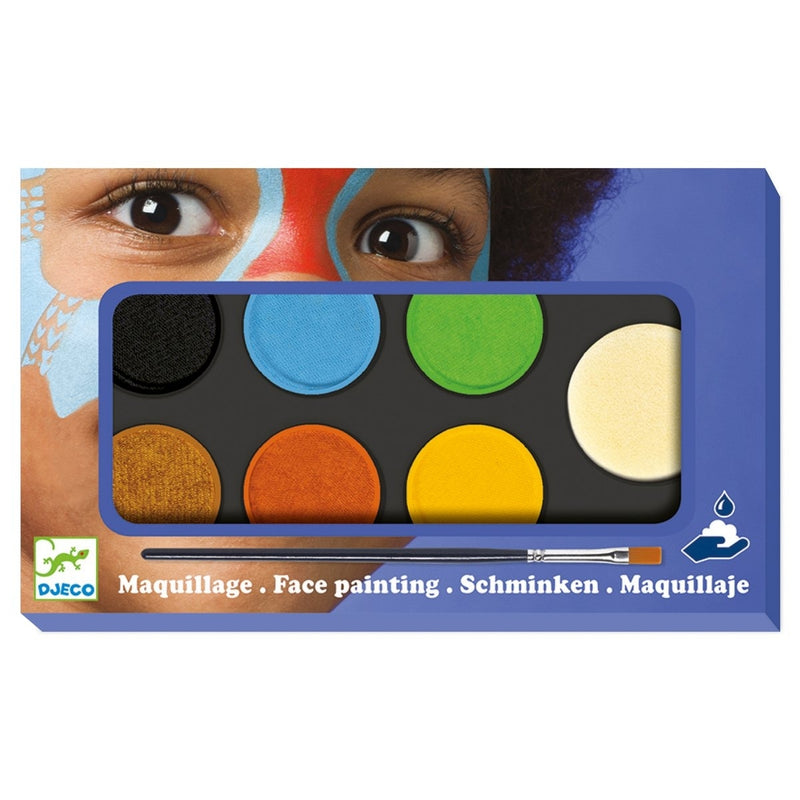 Kinderschminken: Palette 6 Farben - Natur