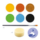 Kinderschminken: Palette 6 Farben - Natur