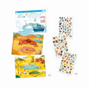 Rubbelbilder: Savannah, desert, and North Pole: time for fun! Rubbelbild Djeco