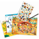 Rubbelbilder: Savannah, desert, and North Pole: time for fun! Rubbelbild Djeco
