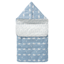 Reiseschlafsack -  Wal blue fog