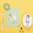 Postkarte „Daisy Chain Friends“