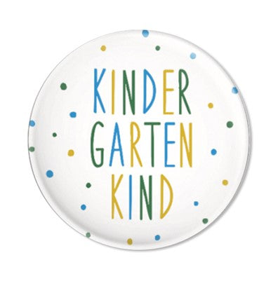Button Kindergartenkind, Konfetti blau