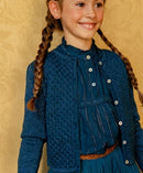 Le Big Strickjacke Glitzer Whisper Prussian Blue