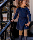 Le Big Kleid Anna Glitzer Black Iris