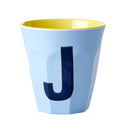 Großer Becher - Buchstabe J Soft Blue