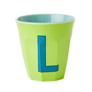 Großer Becher - Buchstabe L Lime Green