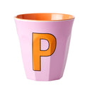 Großer Becher - Buchstabe P Soft Pink