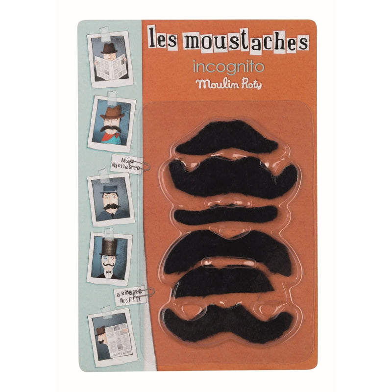 Les Moustaches. 6 Schnurrbärte zum Aufkleben