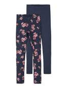 Name it Leggings Vivian Doppelpack AOP Dark Sapphire