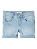 Name it Salli Slim Shorts Light Blue Denim