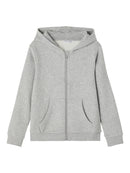 Name it Kapuzensweatjacke Lena Grey Melange