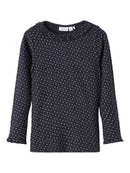 Name it Langarmshirt Kabexa Dark Sapphire AOP