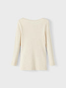 Name it Langarmshirt mit Spitze Kab Peyote Melange