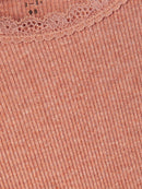 Name it Langarmshirt mit Spitze Kab Café Au Lait Melange