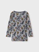 Name it Langarmshirt Wang Wolle Monument Aop