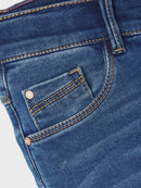 Name it Jeans Slim Salli Fleece gefüttert Dark Blue Denim