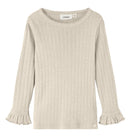 Lil' Atelier Langarmshirt Rachel Whitecap Gray