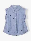 Name it ärmelose Bluse Femma dusty blue