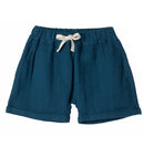 Feldmann Shorts Jimmy Muslin Play of colors petrol blue