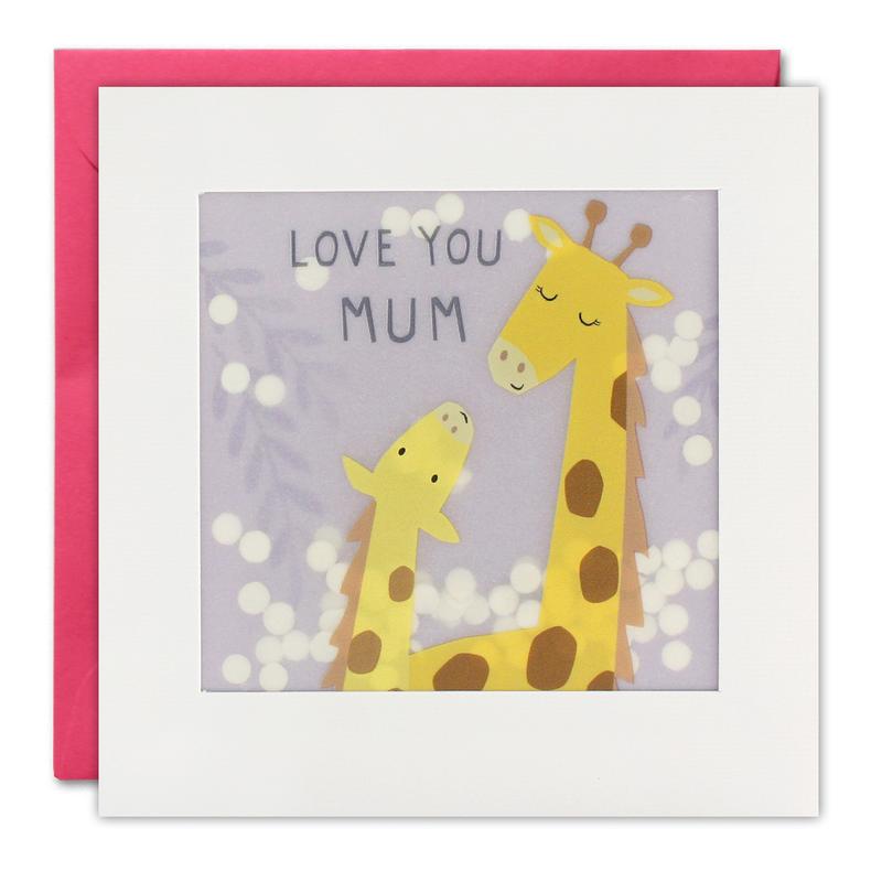 Shakies Karte „Love you Mum“ Giraffe