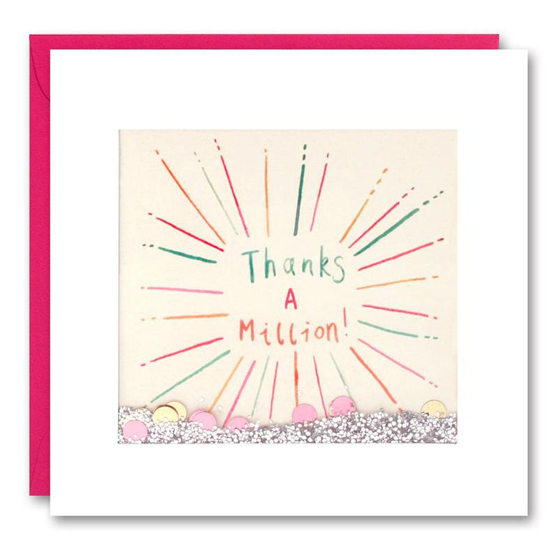 Shakies Karte „Thanks a million“