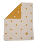 Decke Juwel mit Stick 70/90 cm Sonne rohweiß