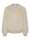 Vero Moda Fake Fur Jacke Oatmeal
