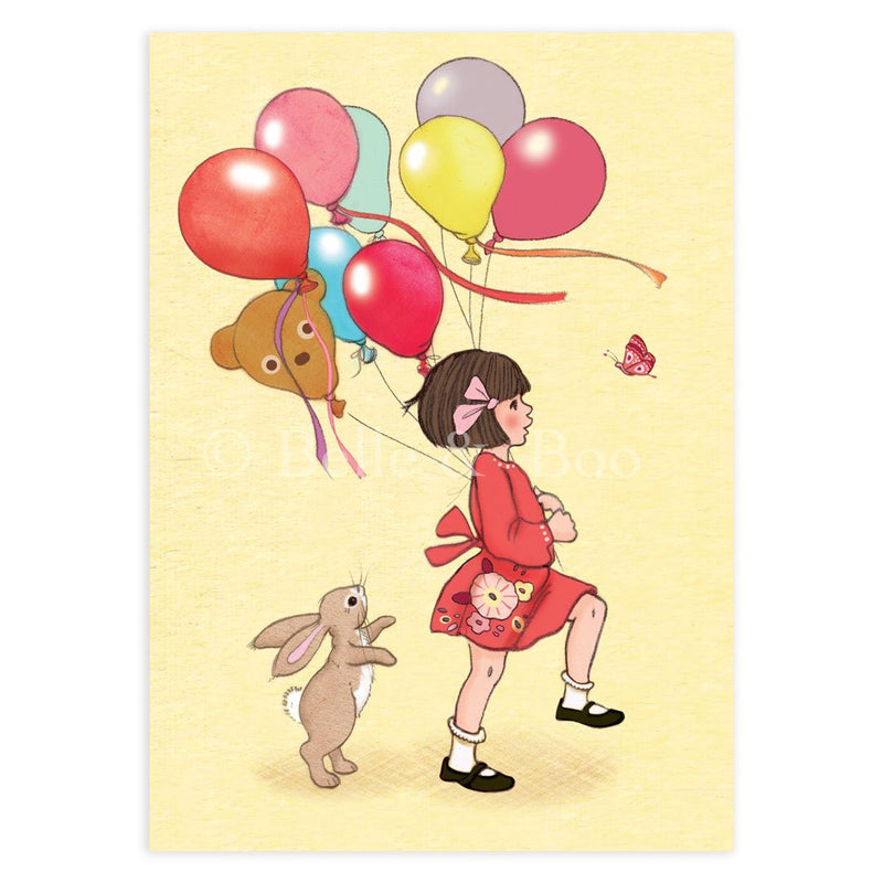 Postkarte „Birthday Ballons“