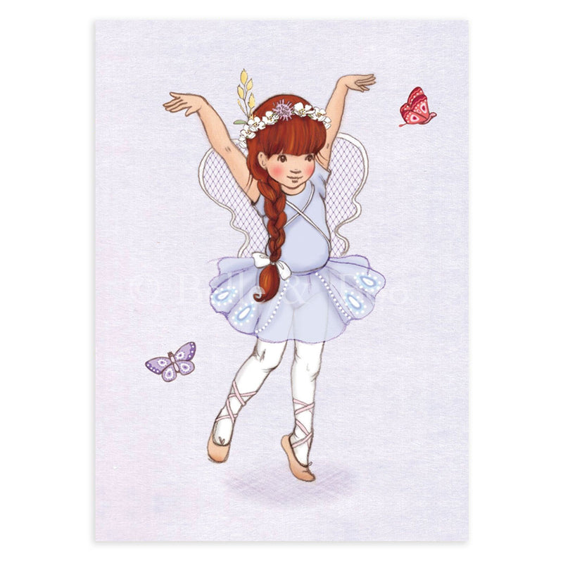 Postkarte „Butterfly Girl“