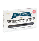Letter Banner Schwarz