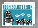 Postkarte "Hoch sollste leben"