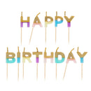 Geburtstagskerzen Rainbow Happy Birthday Kerzen Talking Tables