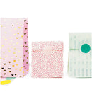 Blockbodenbeutel mit Stickern 10 Stück